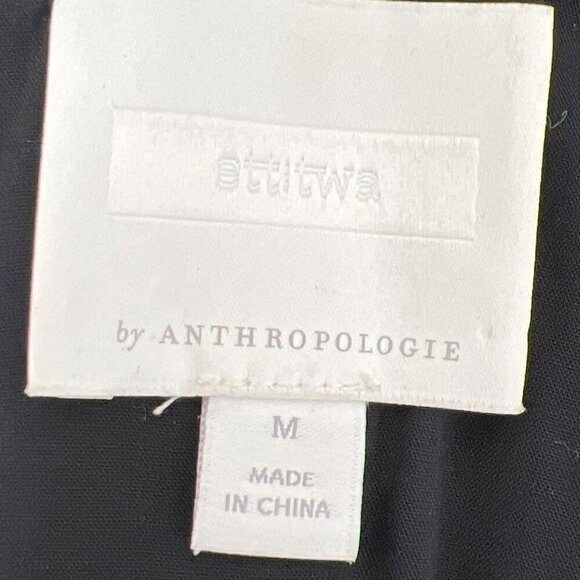 ANTHROPOLOGIE ETT:TWA If By Sea Burnout Roses Velvet Jumpsuit Red/Black Sz M EUC - Picture 9 of 10